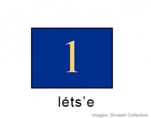 illustration for 'lets'e' (one, general counting)